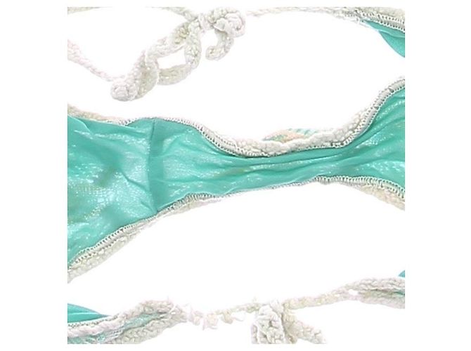 Bikini Missoni azul y blanco con lino - vista 6