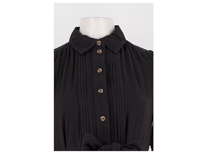 Autre Marque Vestido de algodón negro ME+EM - vista 2