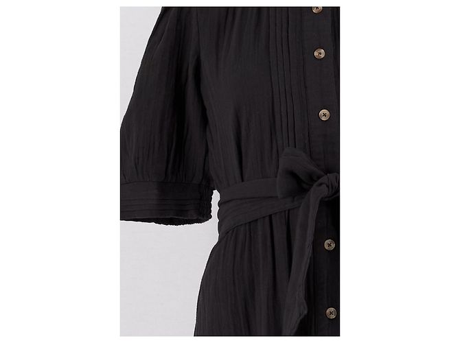 Autre Marque Vestido de algodón negro ME+EM - vista 3