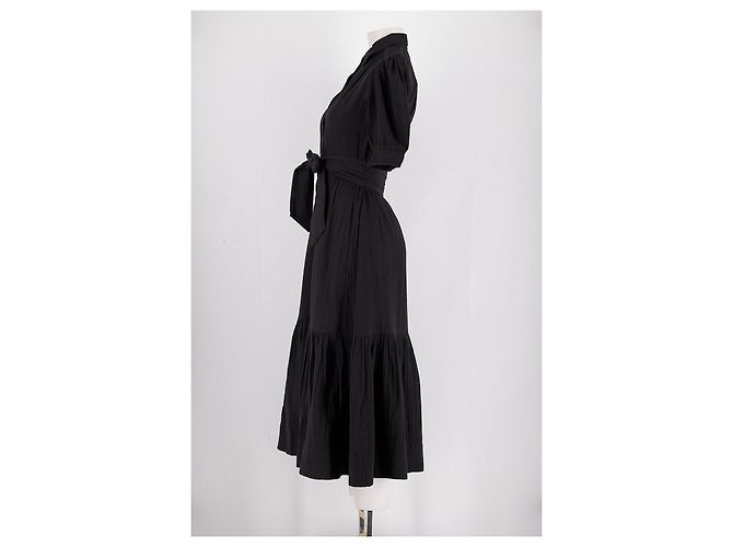 Autre Marque Vestido de algodón negro ME+EM - vista 5