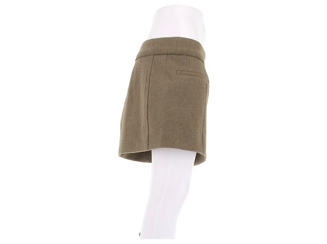 Victoria Beckham Minifalda caqui - vista 3