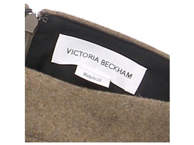 Victoria Beckham Minifalda caqui - vista 5