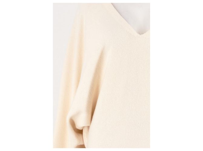 Autre Marque Pull en laine blanche - vue 3