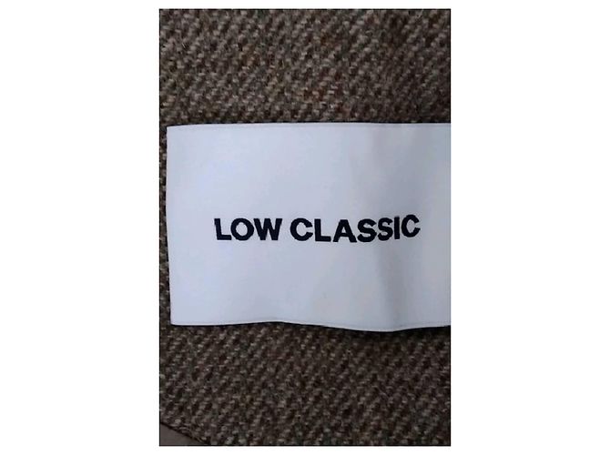 Autre Marque LOW CLASSIC Wollmantel braun M - Ansicht 7