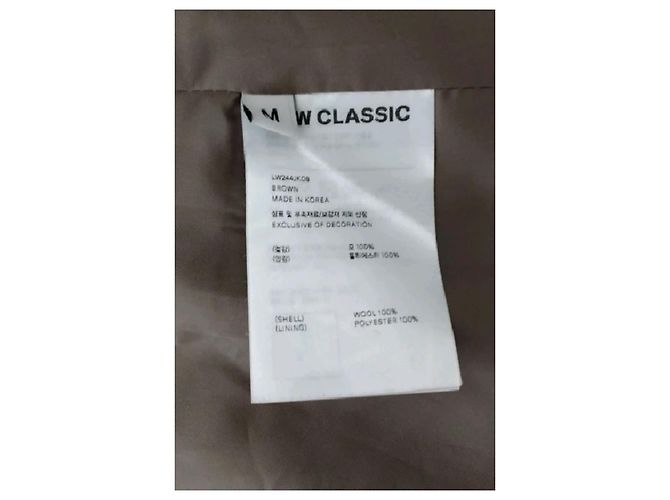 Autre Marque LOW CLASSIC Wollmantel braun M - Ansicht 8