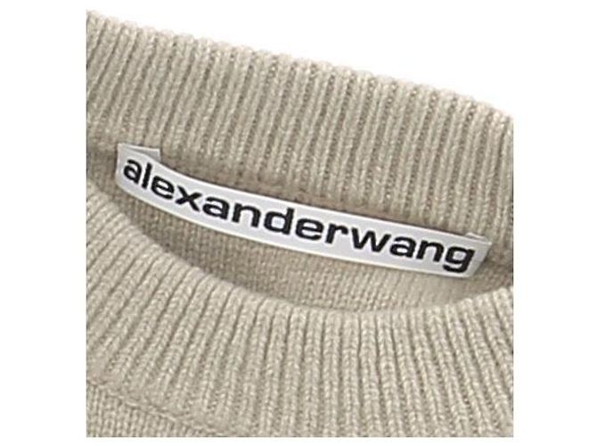 Alexander Wang Kurzer grauer Wollpullover - Ansicht 5