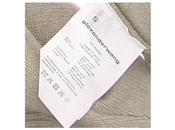 Alexander Wang Kurzer grauer Wollpullover - Ansicht 6