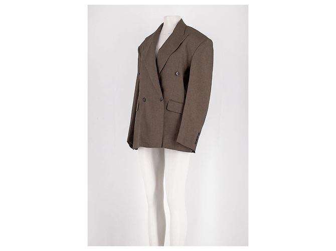 Autre Marque THE FRANKIE SHOP Blazer Anthrazit Grau M Anthrazitgrau - Ansicht 4