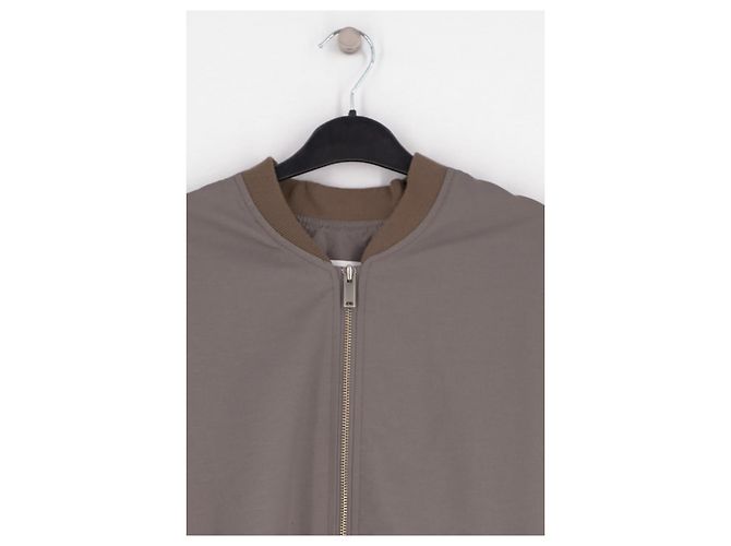 Autre Marque THE FRANKIE SHOP Kurze graue Bomberjacke - Ansicht 2