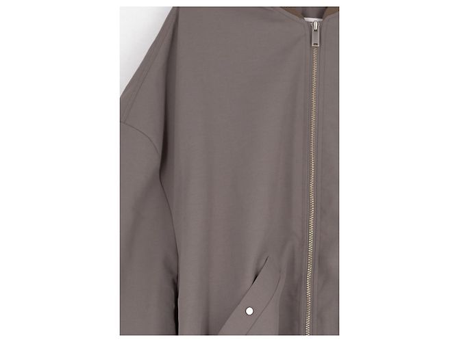 Autre Marque THE FRANKIE SHOP Kurze graue Bomberjacke - Ansicht 3