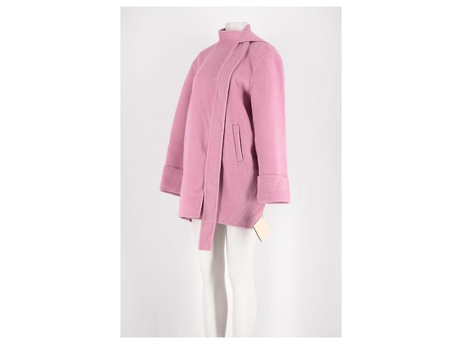 Autre Marque Abrigo de lana rosa NANA JACQUELINE M - vista 4