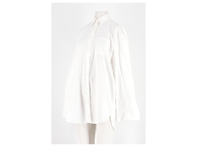 Autre Marque Camicia di cotone bianca Bianco - vista 4