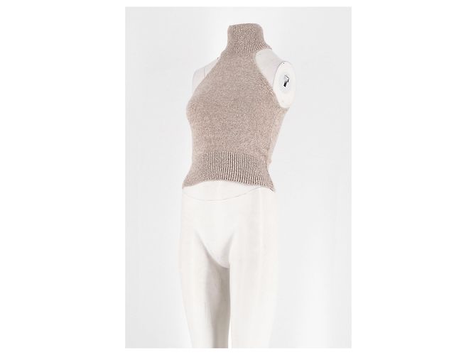 Autre Marque Top ajustado beige MESDYVEN - vista 4