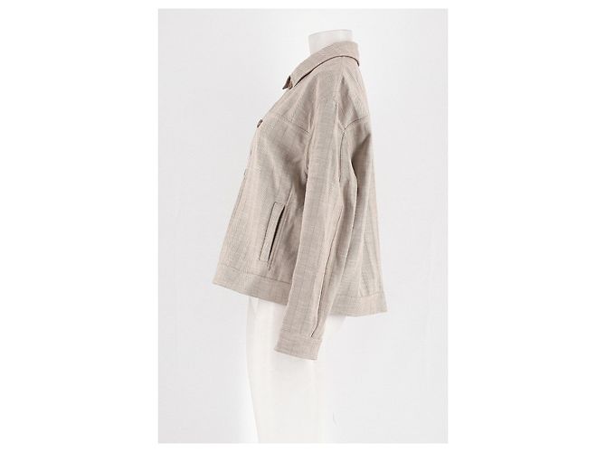 Autre Marque Chaqueta de algodón beige FALCONERI L - vista 5