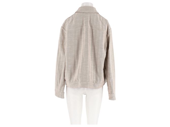 Autre Marque Chaqueta de algodón beige FALCONERI L - vista 6