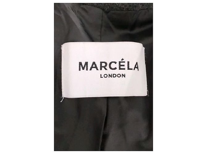 Autre Marque Abrigo largo de lana gris MARCELA LONDON M - vista 7
