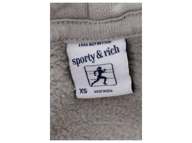 Autre Marque SPORTY & RICH Pullover in Beige aus Baumwolle XS - Ansicht 7