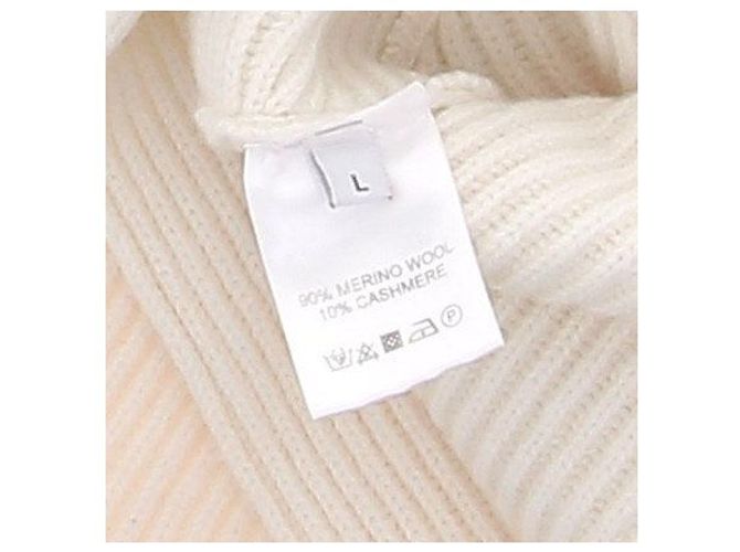 Autre Marque ALMADA Weißer zweireihiger Wollpullover - Ansicht 6