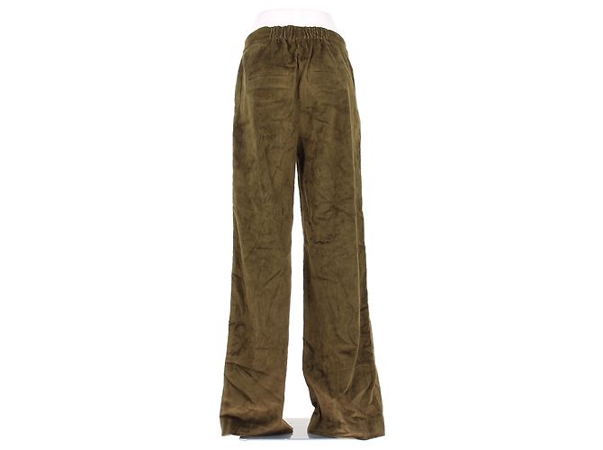 Pantalones Veronica Beard caqui de algodón Talla 6 - vista 2