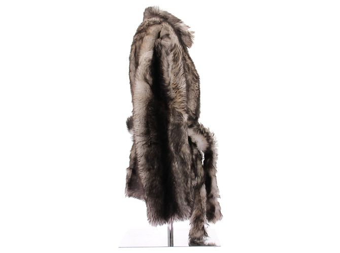 Autre Marque Pelliccia marrone e beige - vista 3