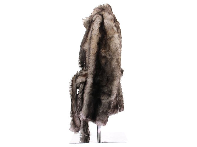 Autre Marque Pelliccia marrone e beige - vista 4