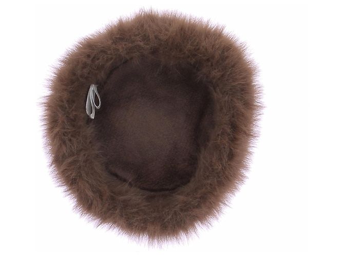 Autre Marque Chapka in pelliccia marrone - vista 3