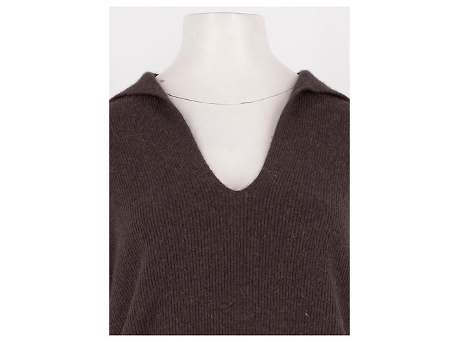 Autre Marque Brauner Kaschmirpullover - Ansicht 2
