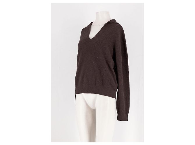 Autre Marque Brauner Kaschmirpullover - Ansicht 4