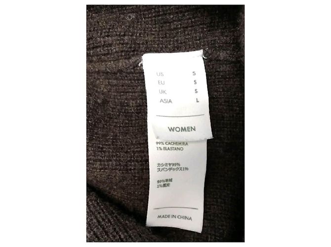 Autre Marque Brauner Kaschmirpullover - Ansicht 7