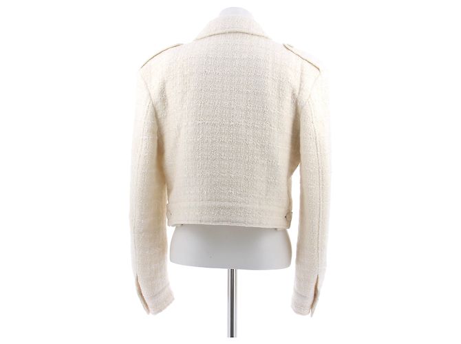 Givenchy Cropped Wool Jacket Beige - view 2