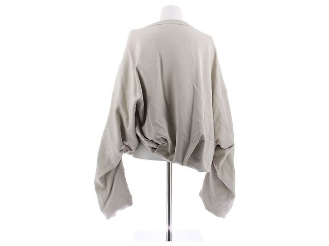 Dries Van Noten Beiger Pullover mit Plissee-Details - Ansicht 2