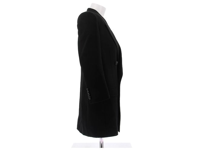 Saint Laurent Langer schwarzer Wollblazer - Ansicht 3