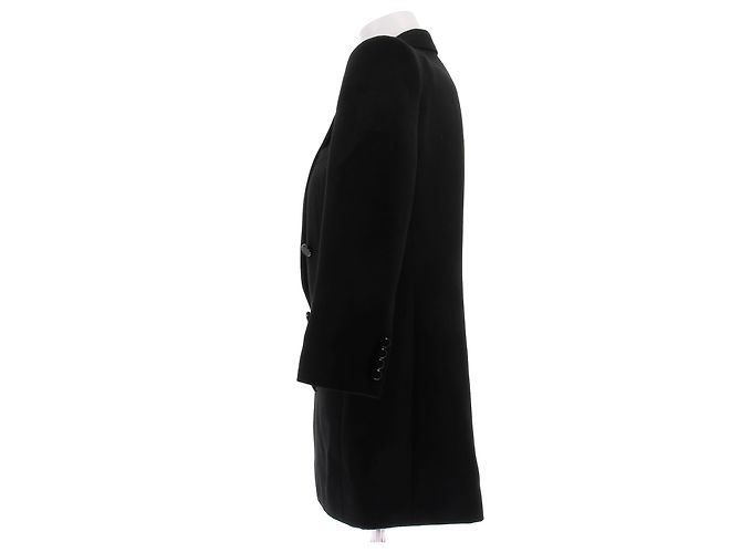 Saint Laurent Langer schwarzer Wollblazer - Ansicht 4