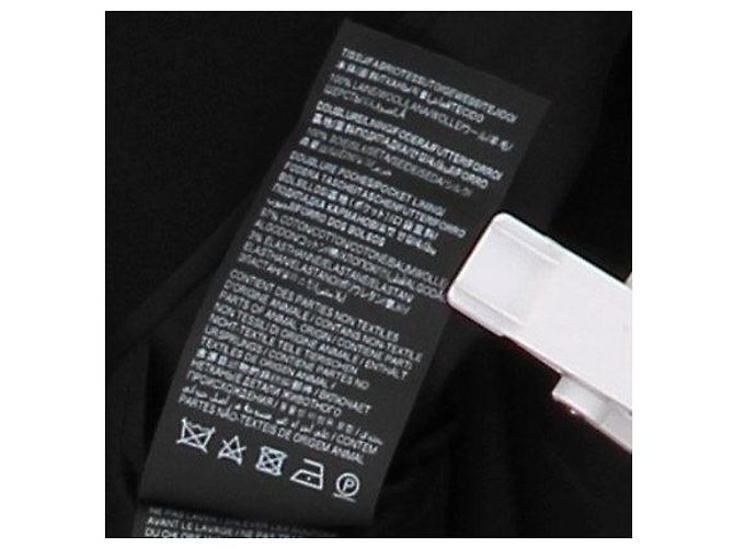 Saint Laurent Langer schwarzer Wollblazer - Ansicht 5