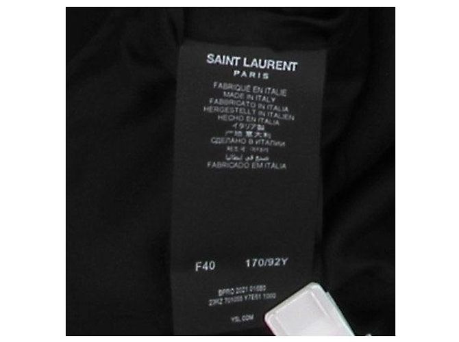 Saint Laurent Langer schwarzer Wollblazer - Ansicht 6