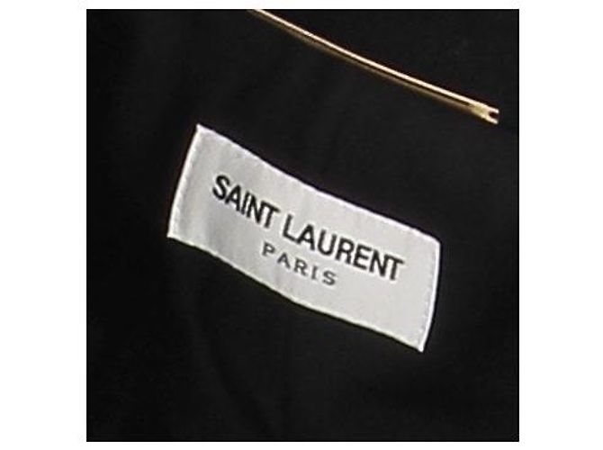 Saint Laurent Langer schwarzer Wollblazer - Ansicht 7