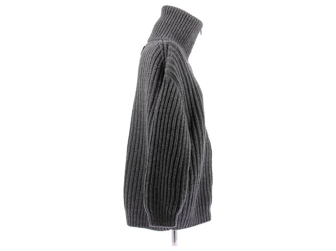 Prada Vestido-jersey gris con corsé - vista 4
