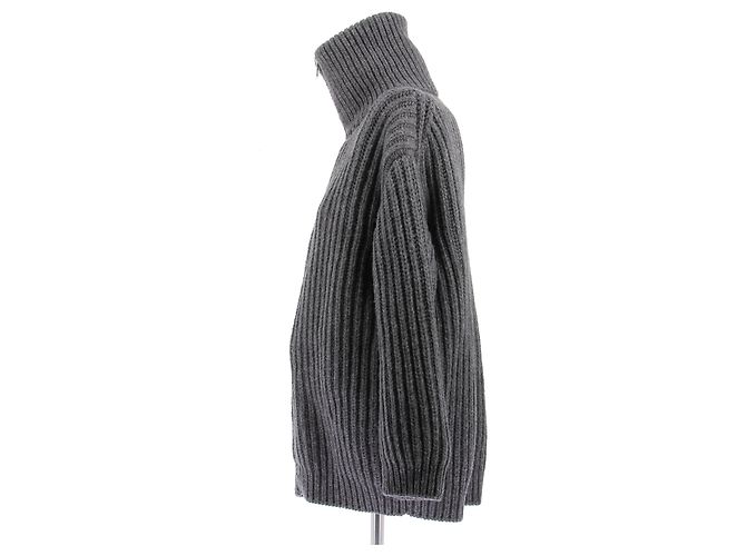 Prada Vestido-jersey gris con corsé - vista 5