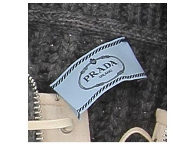 Prada Vestido-jersey gris con corsé - vista 6