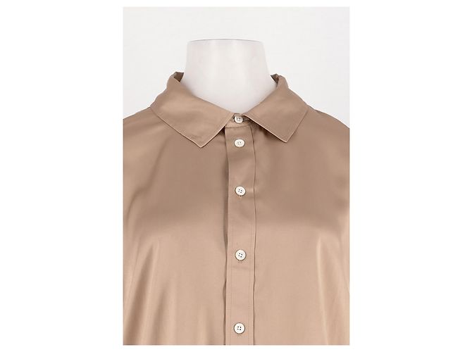 Camicia di seta beige Frame Denim - vista 2