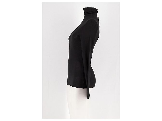 Autre Marque 440ME Wollpullover Schwarz - Ansicht 5