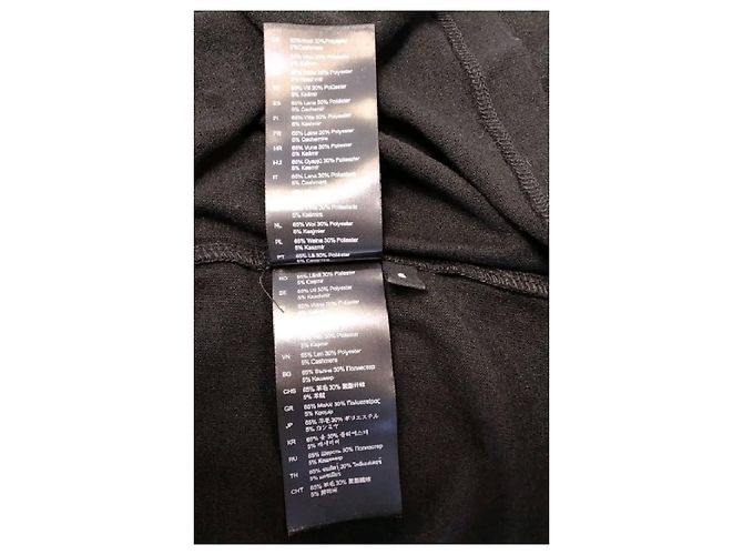 Autre Marque 440ME Wollpullover Schwarz - Ansicht 9