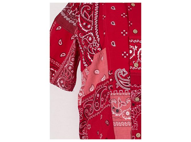 Autre Marque Camisa recta roja de algodón OVERLORD - vista 3
