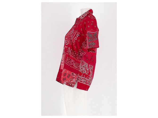 Autre Marque Camisa recta roja de algodón OVERLORD - vista 5