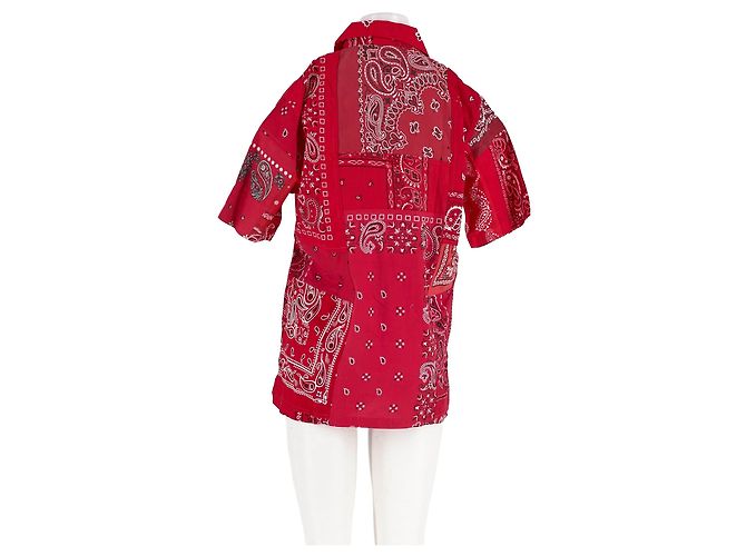 Autre Marque Camisa recta roja de algodón OVERLORD - vista 6