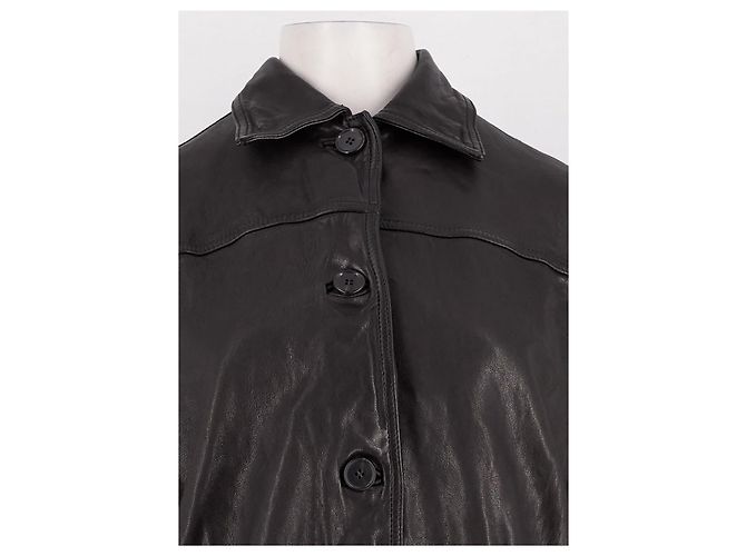 Autre Marque H&M STUDIO Mittellanger schwarzer Mantel - Ansicht 2