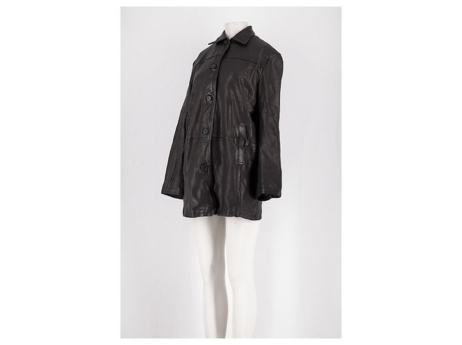 Autre Marque H&M STUDIO Mittellanger schwarzer Mantel - Ansicht 4