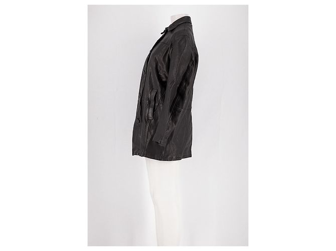 Autre Marque H&M STUDIO Mittellanger schwarzer Mantel - Ansicht 5