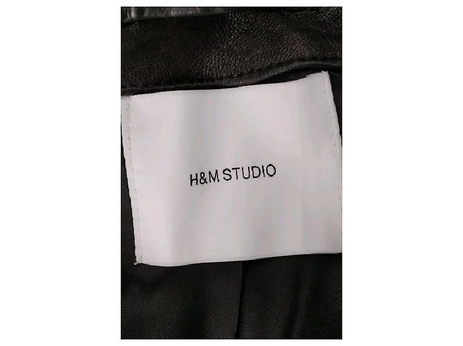 Autre Marque H&M STUDIO Mittellanger schwarzer Mantel - Ansicht 7