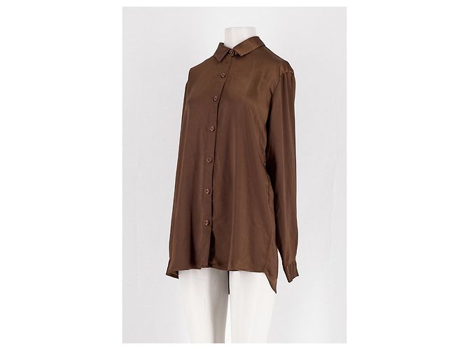 Autre Marque Camicia dritta marrone - vista 4